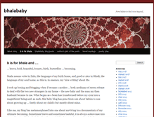 Tablet Screenshot of bhalababy.com